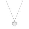 Sunbeam Emblem Mother-of-Pearl 925 Silver Necklace N030-05H