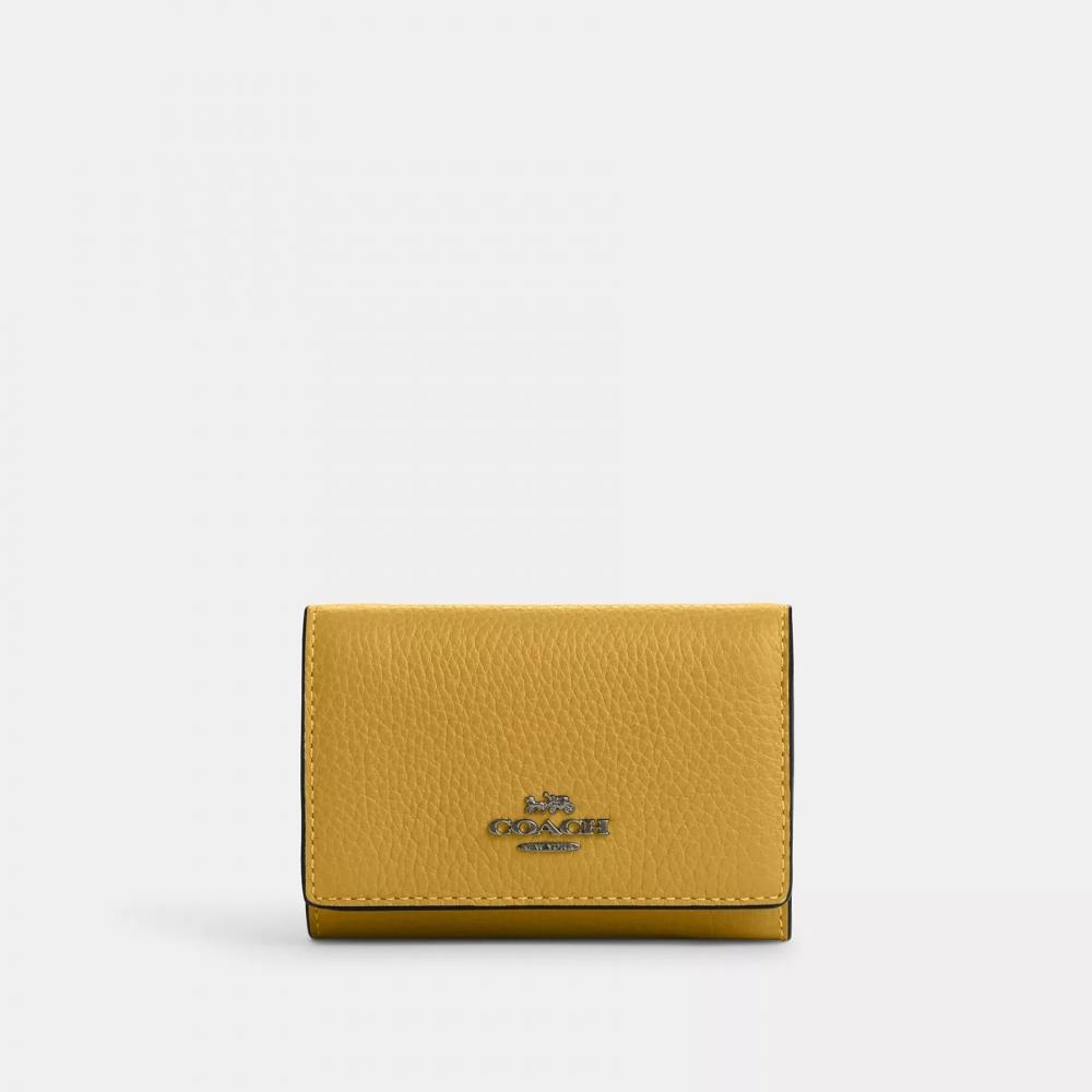 Coach Микро-кошелек Серебряный Деним