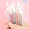 50Pcs Disposable Lip Brush Eyelash Brushes Crystal Lashes Micro Brushes Eyelash Extension Applicator Cleaner Beauty Makeup Tools