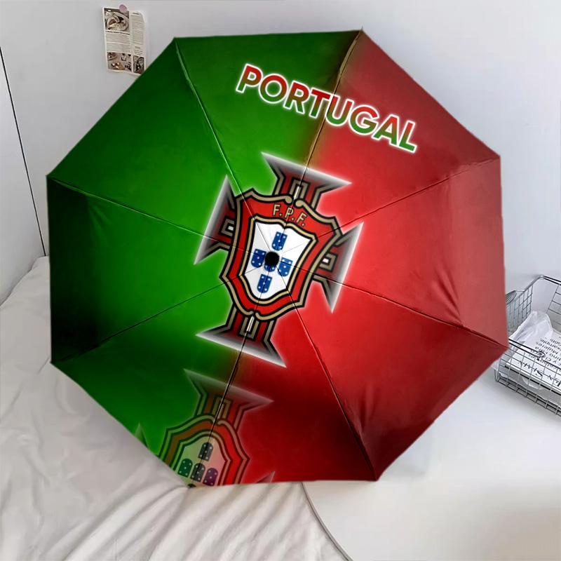 Portugalpattern, automatic folding umbrella, portable and foldable design, 8 ribs, a Christmas or birthday gift.