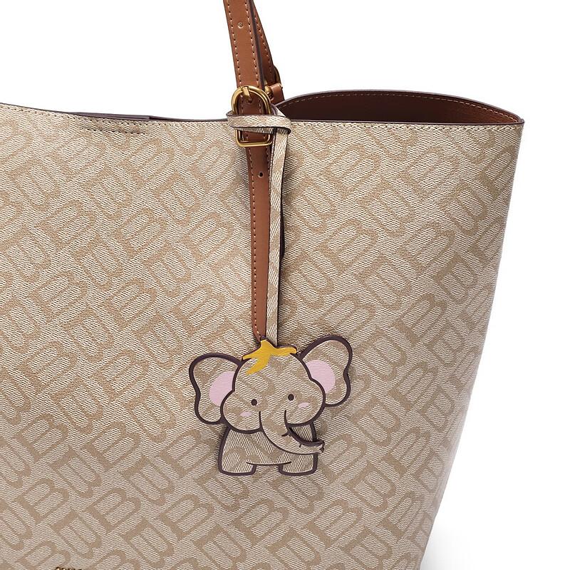 Belle Shoulder Bag, Tote Bag, Casual Bag, Commuter Bag, Apricot Color