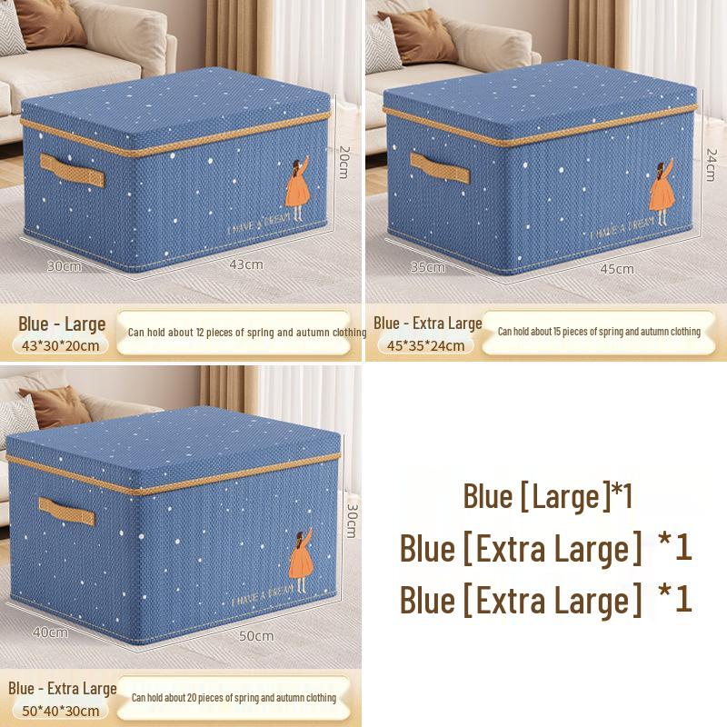 Fabric Clothes Storage Box: Organizer for Wardrobe, Dormitory, Quilts, and Sundries