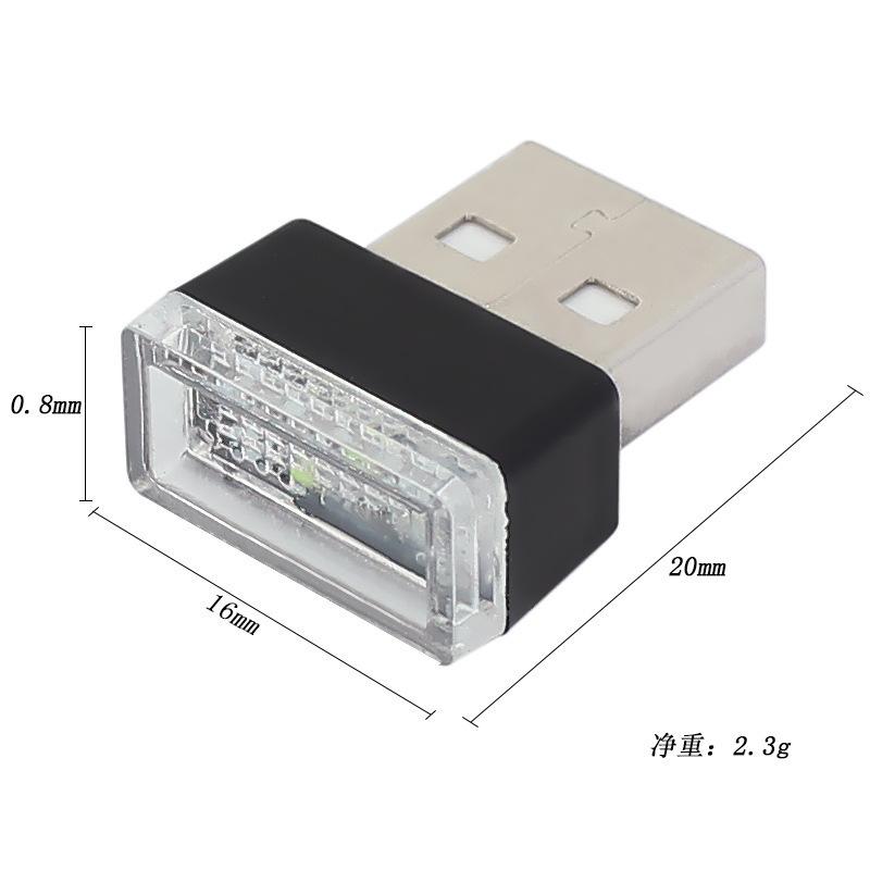 Car Mini USB LED Atmosphere Lights Decorative Lamp Auto Interior Light Portable Plug Ambient Emergency Lights Car Accessories