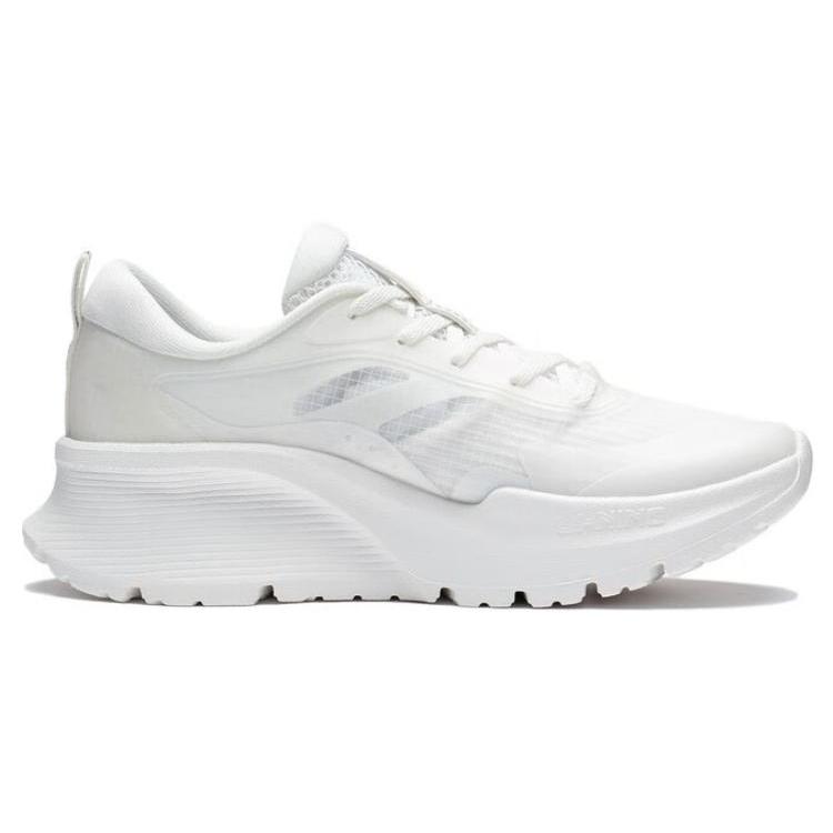 Li Ning EazGo Easy Soft Устойчивые к истиранию Дышащие Низкие Беговые кроссовки Женские Белые ARST038-3