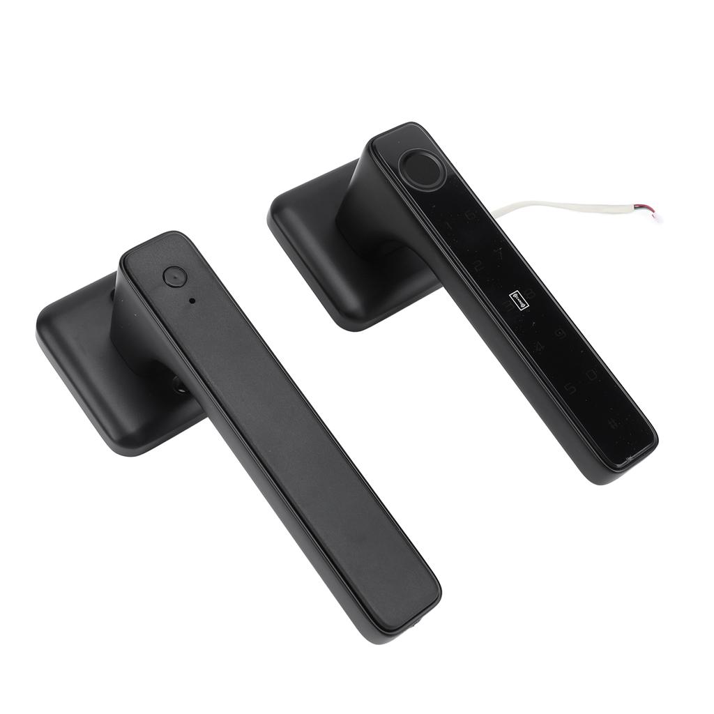Fingerprint Door Smart Lock Passcode Keyless Door Entry Lock with Handle Keys IC Cards for Bedroom