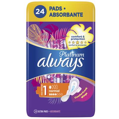 Ежедневные прокладки Always Platinum Normal 24 шт.
