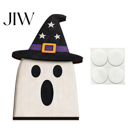 Decorative Wooden Halloween Signs BOO Decoration for Tiered Trays, Creative Independent Boo Letter Blocks Solid Wood Tabletop Centerpieces Party Decor