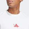 adidas Футболка Aeroready Roland Garros, сухая теннисная футболка с коротким рукавом, мужская, белая HT5227