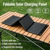40W Foldable Solar Panel Monocrystalline Silicon Portable Solar Charger with USB Type-C DC Output for Outdoor Camping Hiking Travel Fishing Emergency