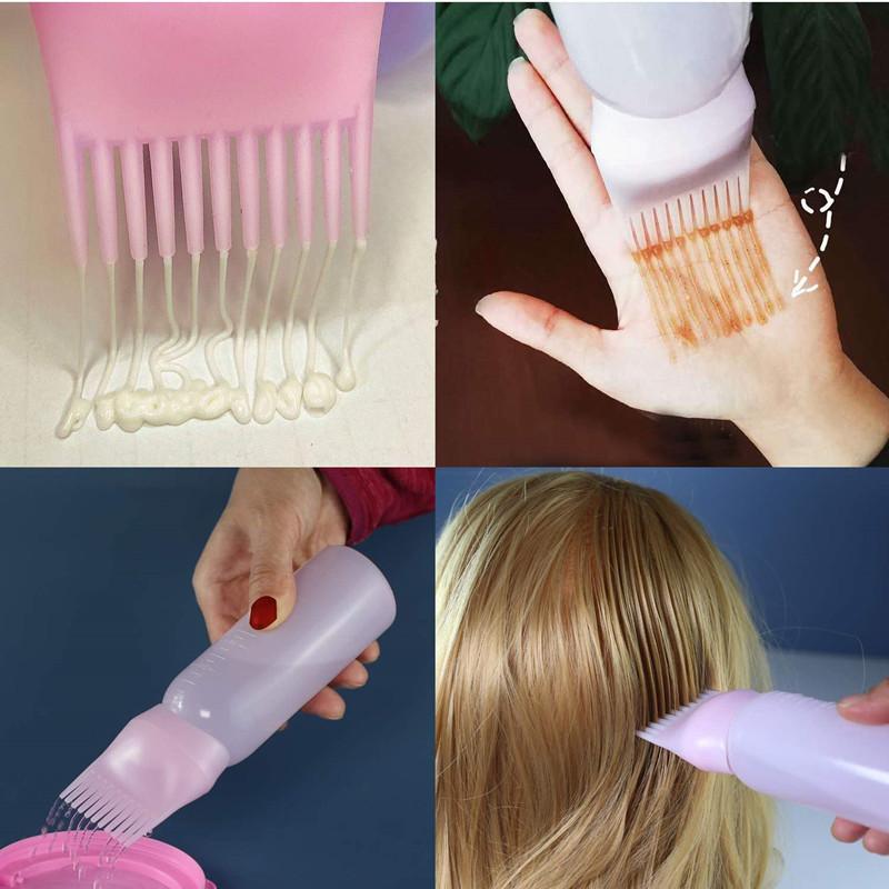 60/120/180 мл флаконы-аппликаторы для краски для волос huile Comb Brush 20 стилей мини-портативный флакон для шампуня для укладки волос инструмент для окрашивания волос
