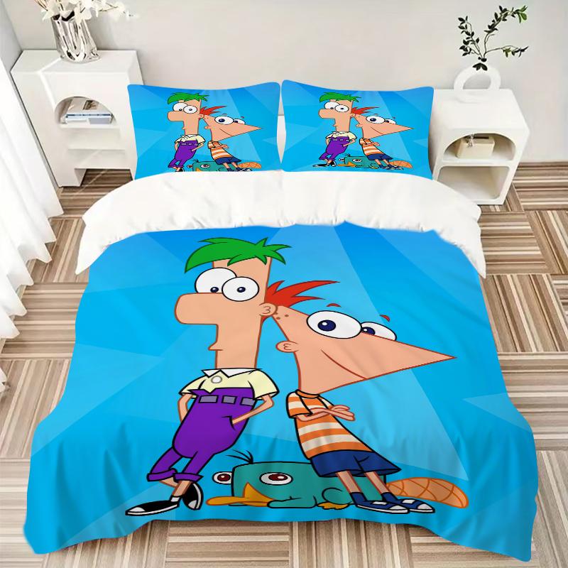 3Pcs Friendship Laughter Adventure Bedding Set Quilt Cover Pillowcase Home Christmas Xmas Halloween Gift 1 Duvet Cover 2 Pillowcase M924241