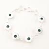 Green Onyx Gemstone 925Sterling Silver Jewelry Handmade Bracelet 9" Wedding Gift RB-9-15