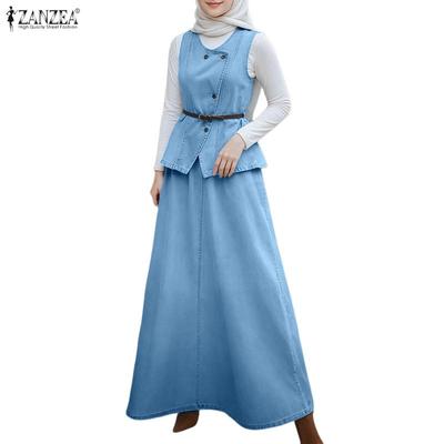 Женские топы без рукавов и длинные юбки, повседневные костюмы-двойки