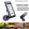 1PC Rearview Mirror For Motorcycle Shockproof Universal Waterproof Adjustable Phone Holder 360° Swivel For Handlebar
