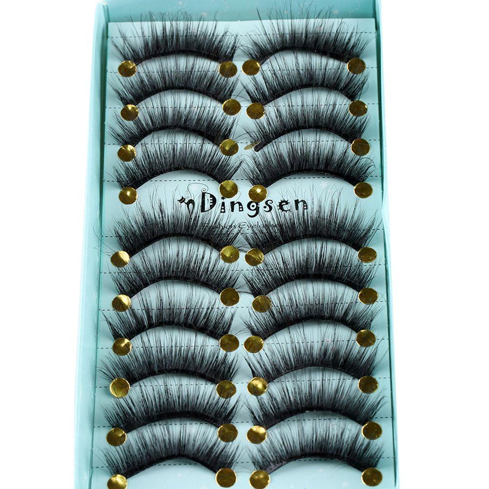 Pure Hanmdade Fluffy Eyelashes Extension Tools False Eyelashes 3D Faux Mink Hair Thick Long
