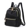 Casual Oxford Backpack Women Black Waterproof Nylon School Bags for Teenage Girls Travel Tote Backpa