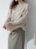 2026 Women's Baby Mohair Off-Shoulder Sweater