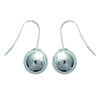[D4463] - Silver 'Beads' Silver Earrings - 12 Mm