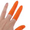 100Pcs Disposable Fingertips Protector Gloves Natural Rubber Non-Slips Anti-Static Latex Finger Cots Fingertips Durable Tool
