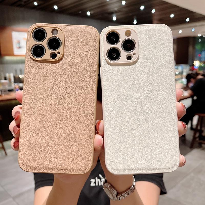Роскошный кожаный текстурированный чехол для iPhone 15, 14, 11, 12, 13 Pro MAX Mini XR X XS 7 8 Plus SE 2022, силиконовый противоударный чехол с квадратной рамкой