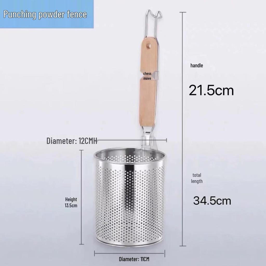 304 Stainless Steel Noodle and Soup Skimmer, Vegetable Strainer, Hot Pot Skimmer, Fine Mesh Strainer.