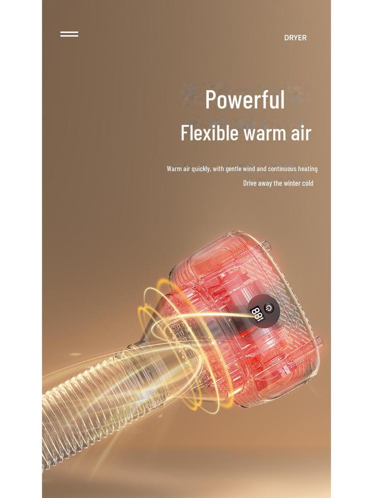 Портативная складная воздушная сушилка 3 в 1 для одежды, обуви и детских вещей