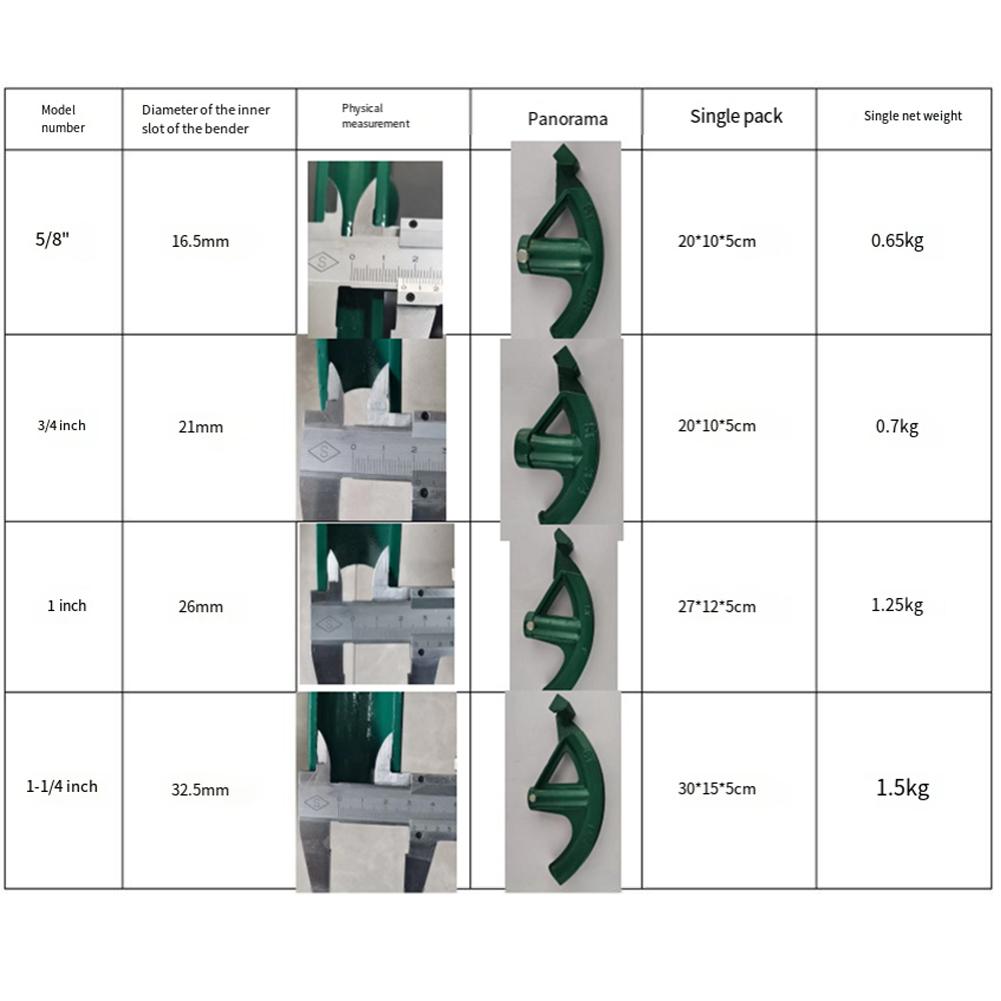 1 шт. Портативный ручной трубогиб из стали Инструменты для гибки труб Формовочный инструмент Головка трубогиба Инструмент для нарезания резьбы Набор для гибки труб