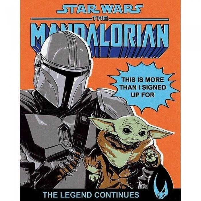 Star Wars: The Mandalorian Это больше, чем я подписался на печать на холсте