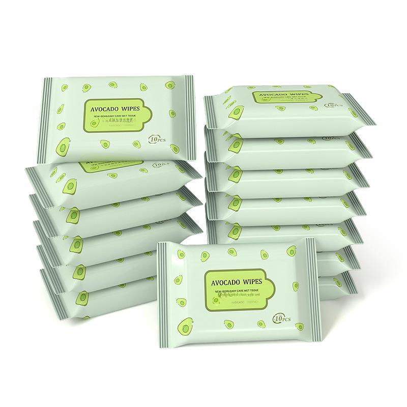 Упаковка из 10 влажных салфеток для младенцев — нетканые, маленькие, идеально подходят для ухода за матерями и детьми
