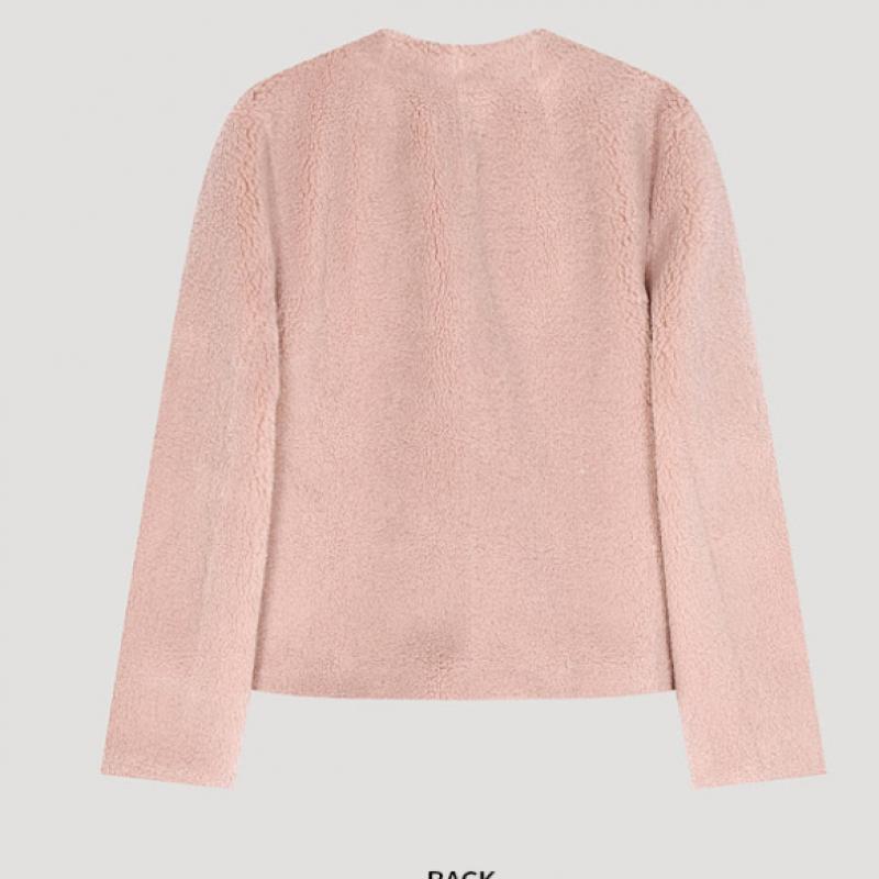  She S miSS  Eco Fur V Neck Jacket Swujko42080 Pi