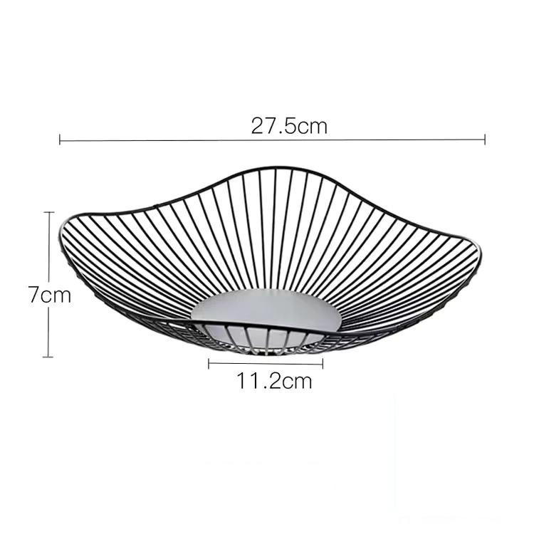 Простая металлическая корзина для фруктов в скандинавском стиле, сливная корзина, корзина для хранения, практичные кухонные принадлежности, посуда