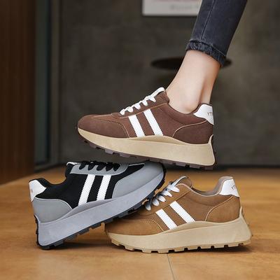 Модные роскошные кроссовки AJGS для женщин, осенние, новые, брендовые, винтажные, универсальные, повседневные, легкие, на толстой подошве, папины туфли на платформе