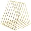 Innovative Desktop Flexible Folding Metal Bookend Book Stand Holder Organizer for School OfficeGold