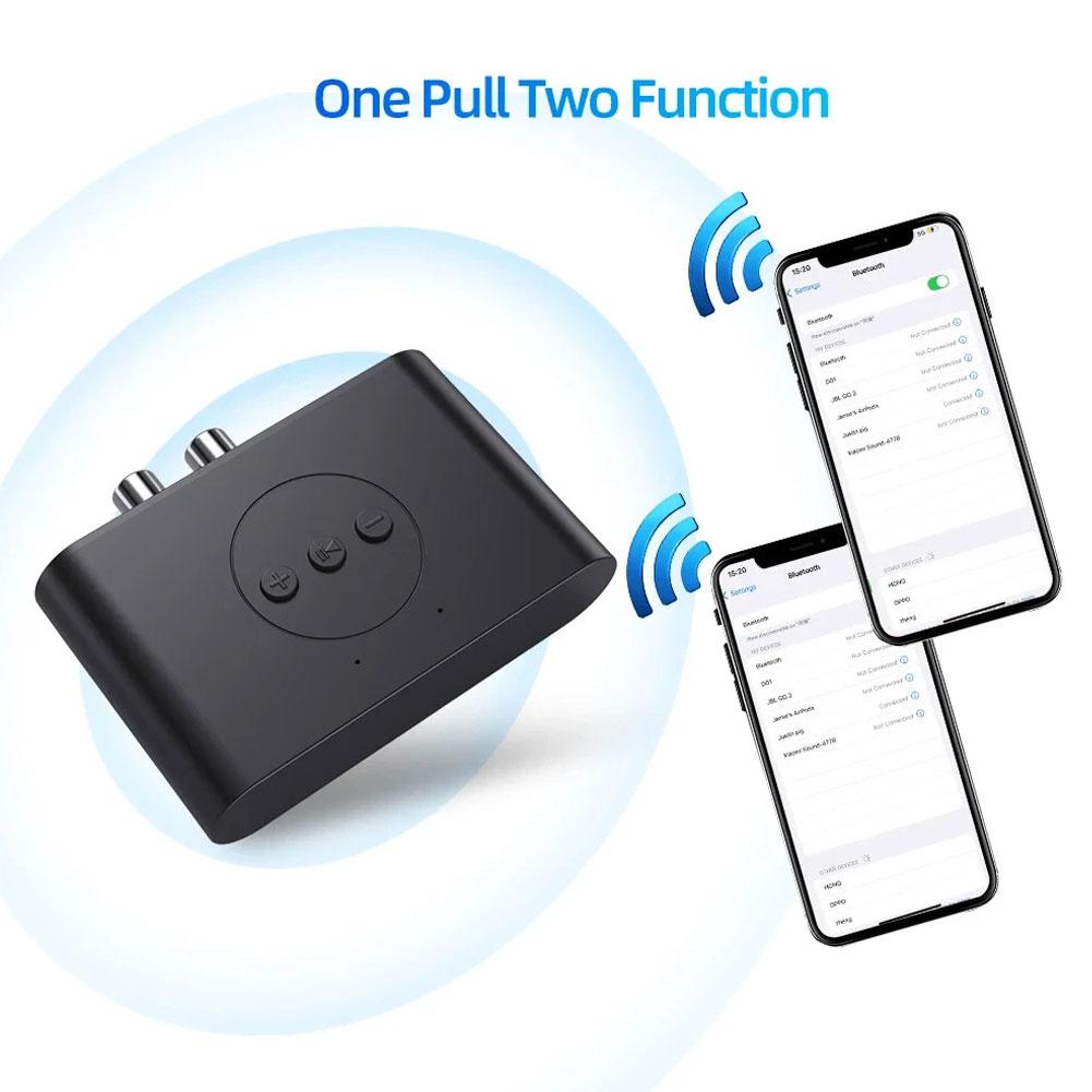 Bluetooth 5.2 аудио приемник NFC U Disk RCA 3.5 мм AUX USB стерео музыкальный беспроводной адаптер с микрофоном для автомобильного комплекта усилителя динамика