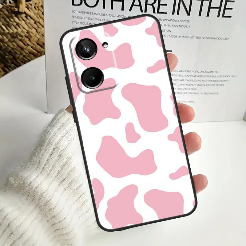 Принт 'Корова' Для Realme C75 C55 C71 C53 C67 C61 C33 C63 C51 C65 15 GT7 Pro 10 11 12 13 14 Pro Plus Чехол