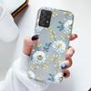 Чехол для телефона Samsung A52s A52 Цветочный силиконовый чехол для Samsung Galaxy A52 Fundas Coque Прозрачный мягкий Capas Цветочный TPU