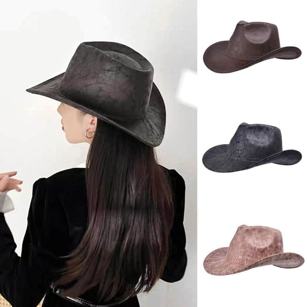 Кепка-козырек ковбоя с широкими полями, этнический стиль, шляпа рыцаря, ретро, ковбойская шляпа в западном стиле, для верховой езды