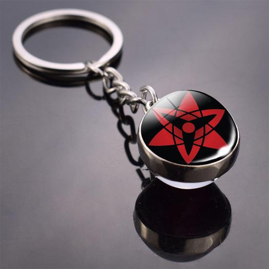 Yousheng Брелок Мультяшный Многоцелевой Искусственный Камень Многоразовый Коллекционный Декоративный Подарок Аниме Наруто Глаз Шарингана Брелок для Ключей Подвеска на Сумку для Детей