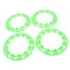 4 шт. 8-дюймовые колесные колпаки для квадроцикла, защита ступицы, декор, устойчивые к царапинам пластиковые колпаки, универсальные для картинга, зеленые