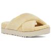 (WMNS) UGG Fluff Sugar Terry Cross Slide 'Yellow' Women's 1126385-BPDD