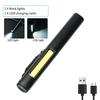 Multifunctional 4 in 1 LED Pen Flashlight (UV/LED/COB/Laser) Type-C Rechargeable Medical Mini Torch Pen Clip Repair Work Lantern