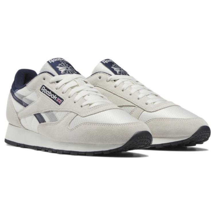 Reebok Классические кожаные мужские кроссовки 'Grey White Navy' GY7302