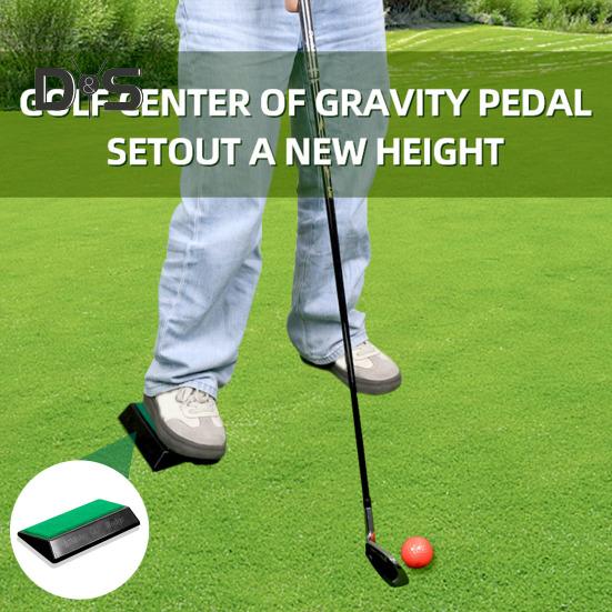 Тренажер для гольфа Swing Trainer Компактный портативный простой в использовании 15-градусный корректирующий педаль для ног Тренировочное приспособление для гольфа