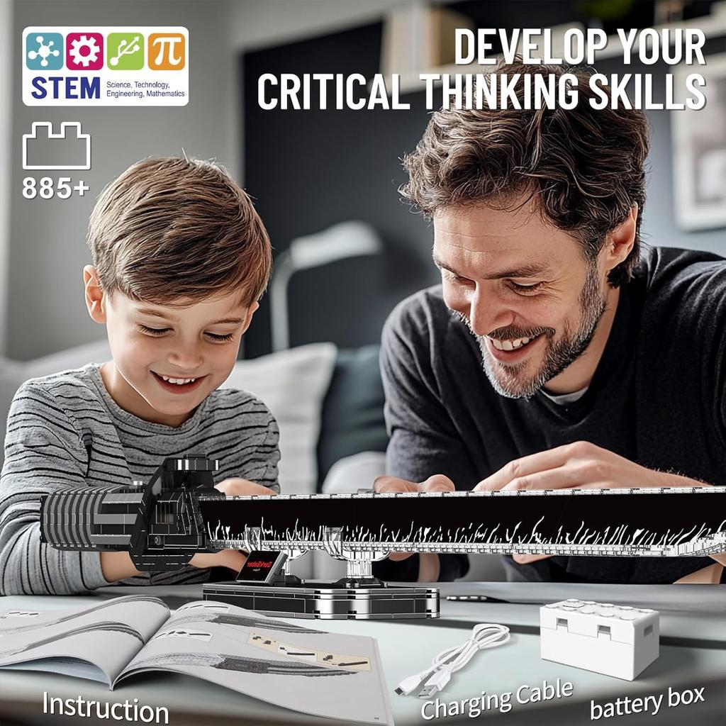 MOULD KING 10138 Star Plan Toys The Darksaber Building Block Assembly Lightsable Brick Set Educational Kids Christmas Gift