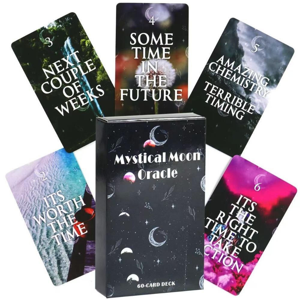 Карты Мистического Божественного Времени Оракула — 60 карт — Оракул Любви Близнецового Пламени 10,3*6 см