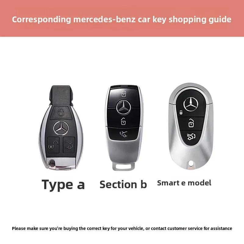 TXF4 Fashion Car Key Case Cover For Mercedes Benz A B C E Class GLS GLA GLK GLC CLS CLA AMG W204 W205 W212 W463 W176 Keychain Fob