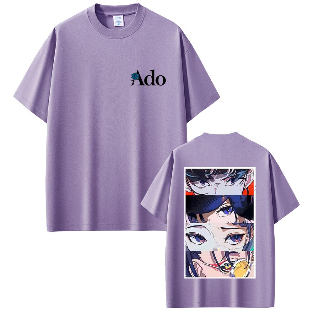 Ado Graphic Tshirt Unisex Women Clothing Fashion Japanese Style Tshirts Unisex Casual Cotton Vintage T Shirts Hip Hop Streetwear