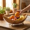 Large Capacity Cosmetics Storage Basket Moisture Proof Fruit Bread Basket Camping Tray  Bedroom Use