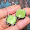 Beautiful Green Monalisa Gemstone Handmade Jewelry 925 Sterling Silver Earring