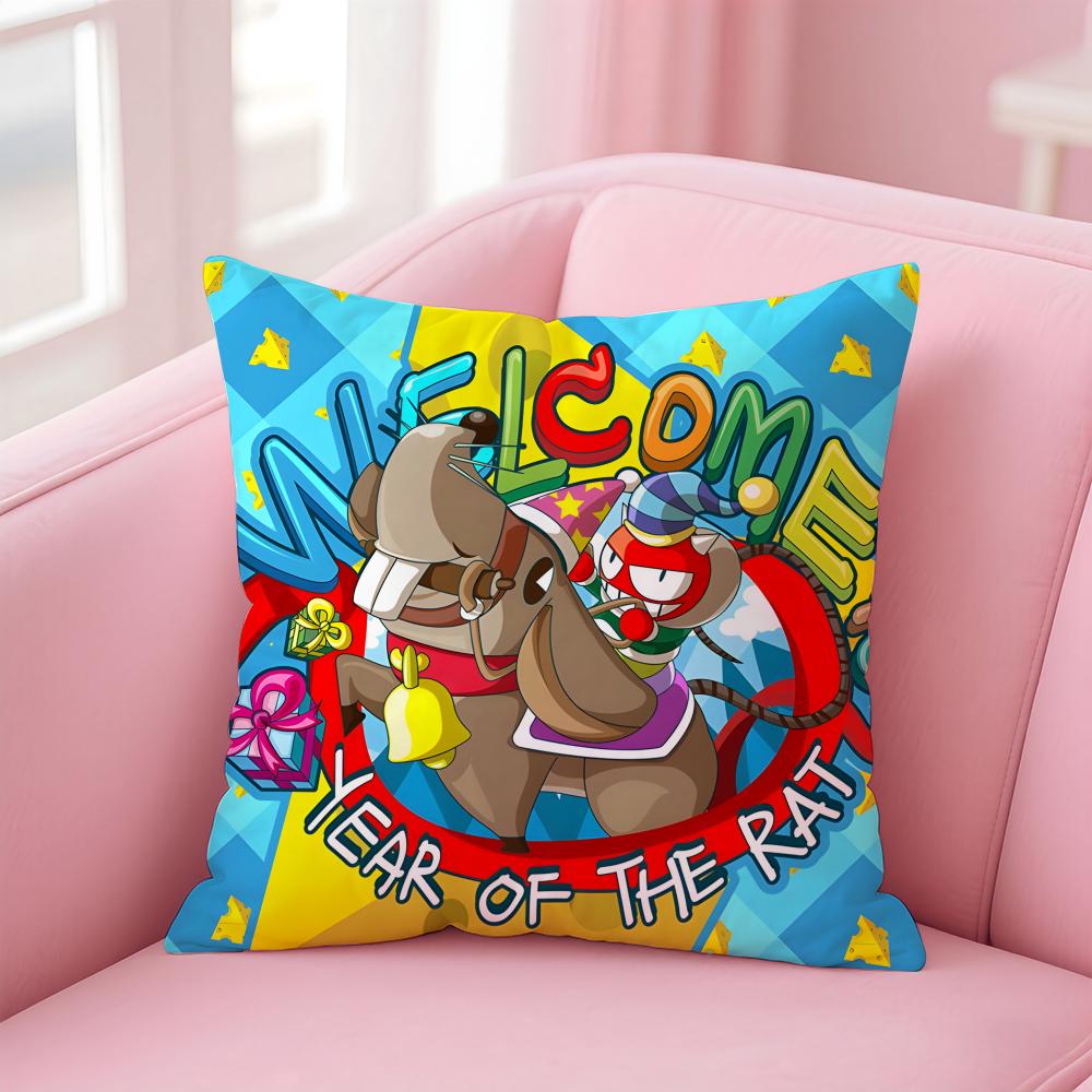 Fashion DDADA DDEVIL DEVILS Cushion Cover Pillowcase Short Plush Invisible zipper Room Sofa Cushion Cover